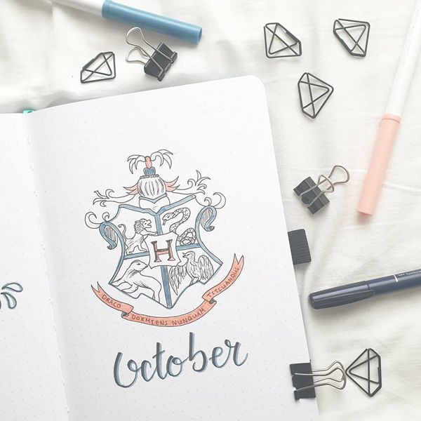 I Represent Me - Bullet Journal Cover Pages Ideas for October