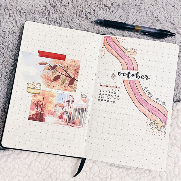 Keep It Simple - Bullet Journal Cover Pages Ideas for October