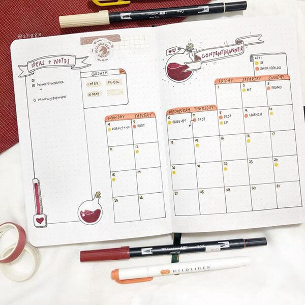 25 Bullet Journal Calendar Ideas I Can’t Get Enough Of