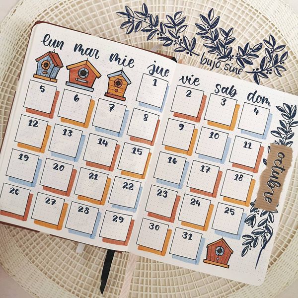 25 Best Monthly Calendar Spread Ideas for October