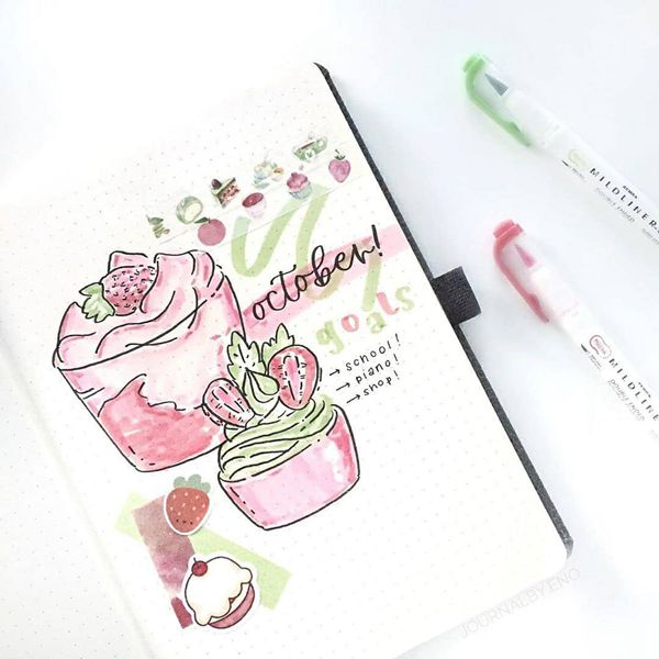 Autumn? Who Cares! - Bullet Journal Cover Pages Ideas for October