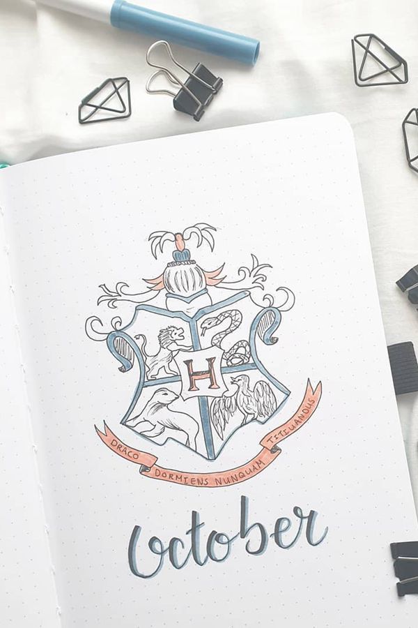 72 Coolest Bujo Cover Pages Ideas for October