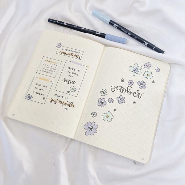 72 Coolest Bujo Cover Pages Ideas for October